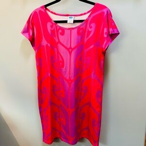 Hula Bay Vibrant Size XS Fuschia Dress Summer Vacation Beach Cruise Holiday VGC